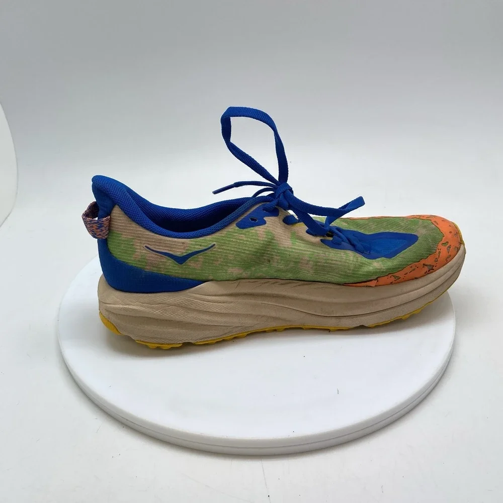 Hoke One One Speedgoat 6 Sneakers Youth 5.5 MD Green Orange 1156933-UNL